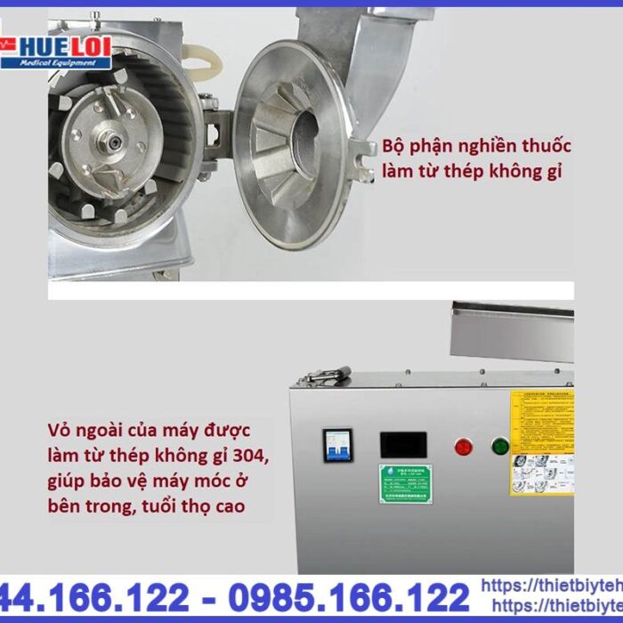 Máy xay thuốc đông y dạng bột cao cấp - Máy nghiền dược liệu