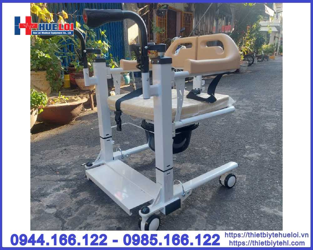 Xe lăn ghép 2 mảnh có bô vệ sinh cao cấp