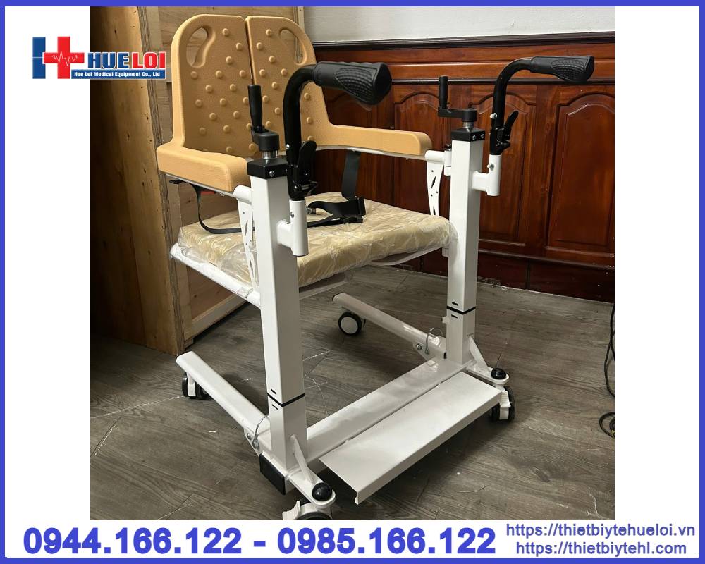 Xe lăn ghép 2 mảnh có bô vệ sinh cao cấp