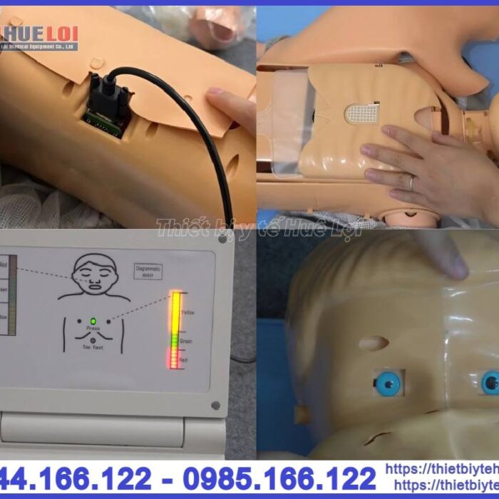 Mô hình thực hành hồi sinh tim phổi trẻ nhỏ có moniter