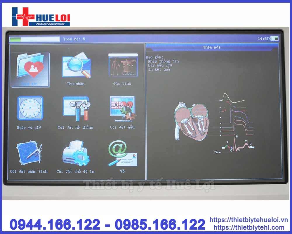 Máy điện tim 6 cần Contec-600G