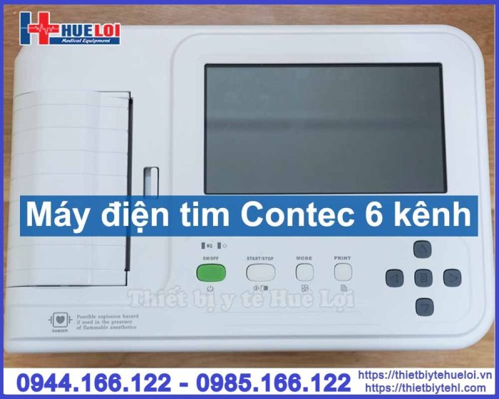 Máy điện tim 6 cần Contec-600G