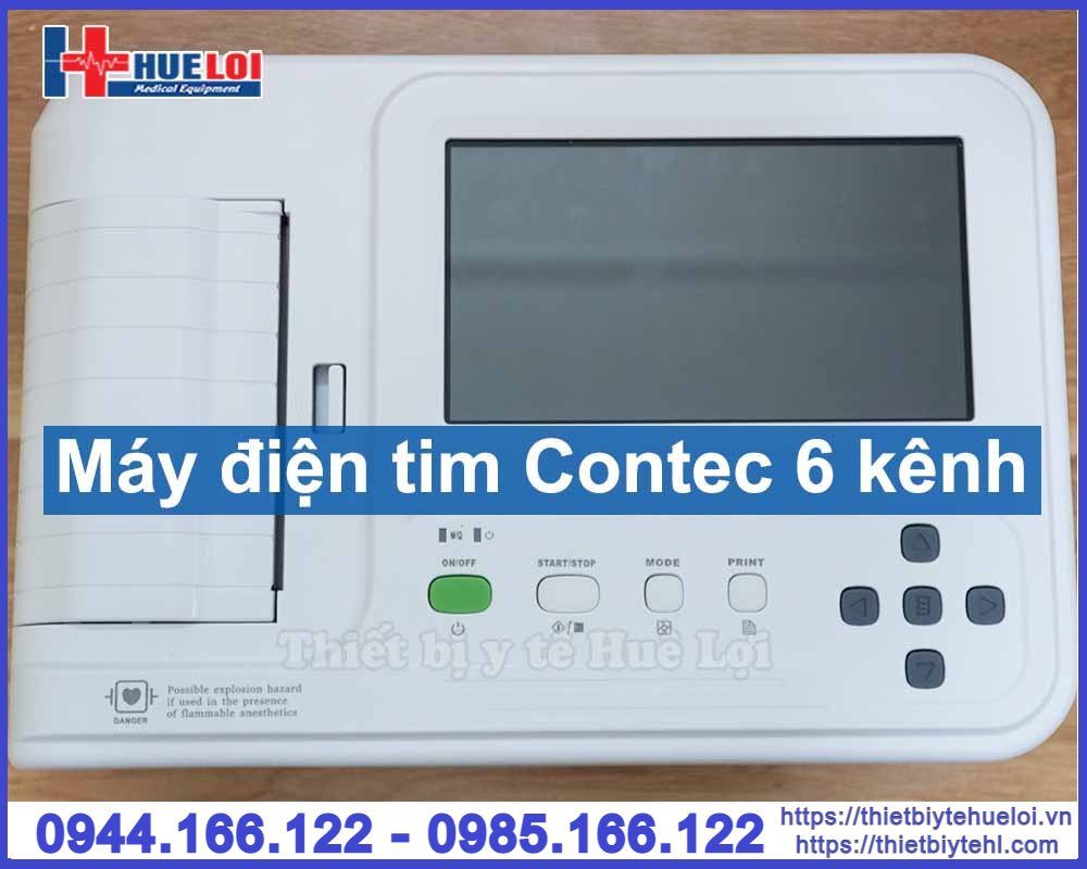 Máy điện tim 6 cần Contec-600G