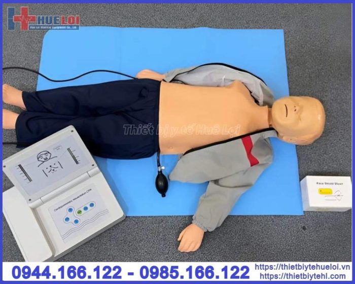 Mô hình thực hành hồi sinh tim phổi trẻ nhỏ có moniter