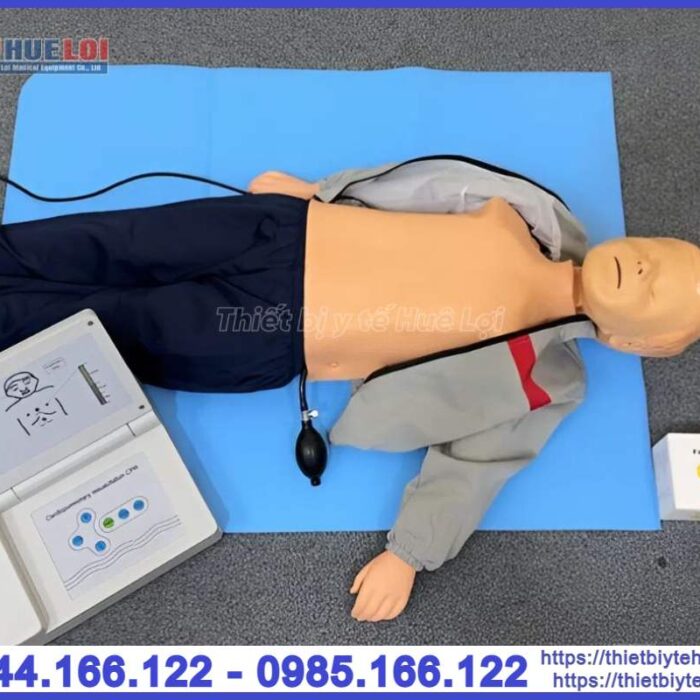 Mô hình thực hành hồi sinh tim phổi trẻ nhỏ có moniter