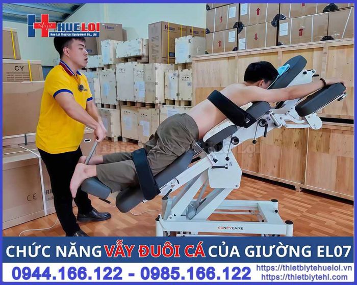 Giường vật lí trị liệu tác động cột sống toàn thân EL07 chiropractic