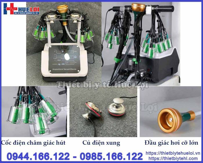 Máy điện châm không kim kết hợp giác hút