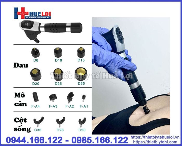 Máy xung kích trị liệu INTELECT Puls30 với 13 đầu điều trị