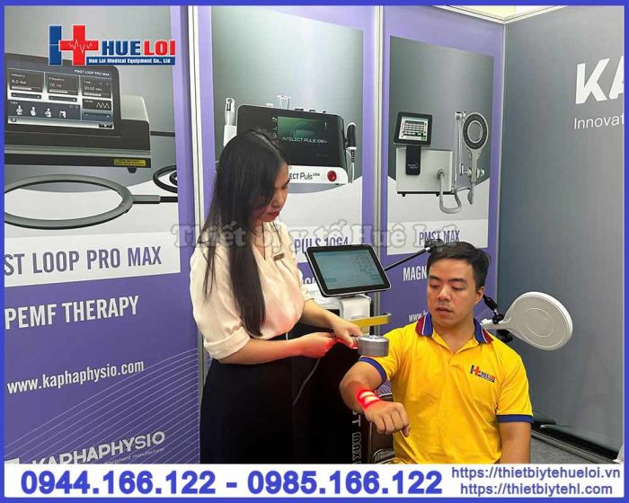 Máy từ trường 7 Tesla trị liệu 2 kênh độc lập PMST MAX DUO