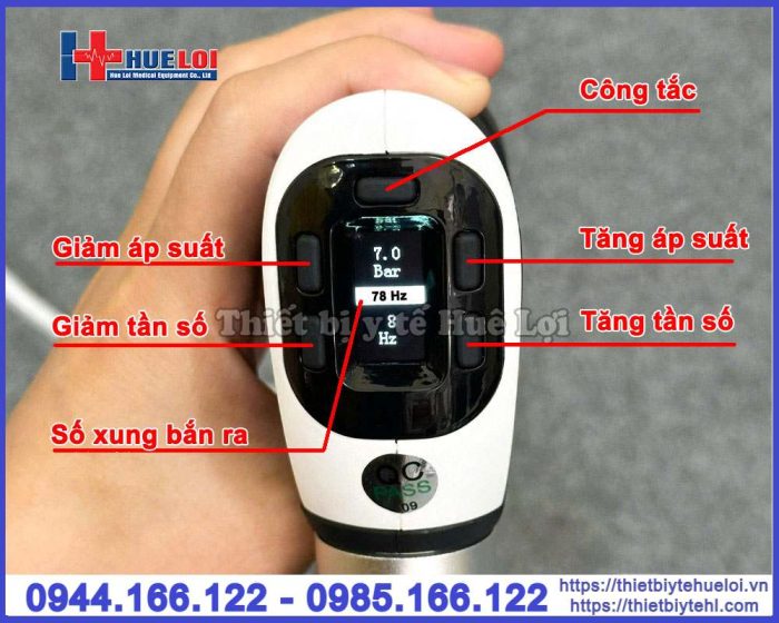 Máy xung kích trị liệu INTELECT Puls30 với 13 đầu điều trị