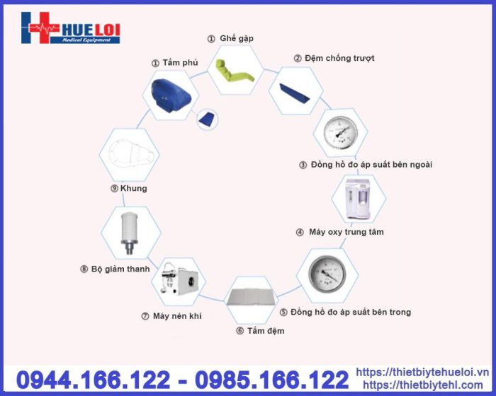 Buồng oxy cao áp xách tay ST1700