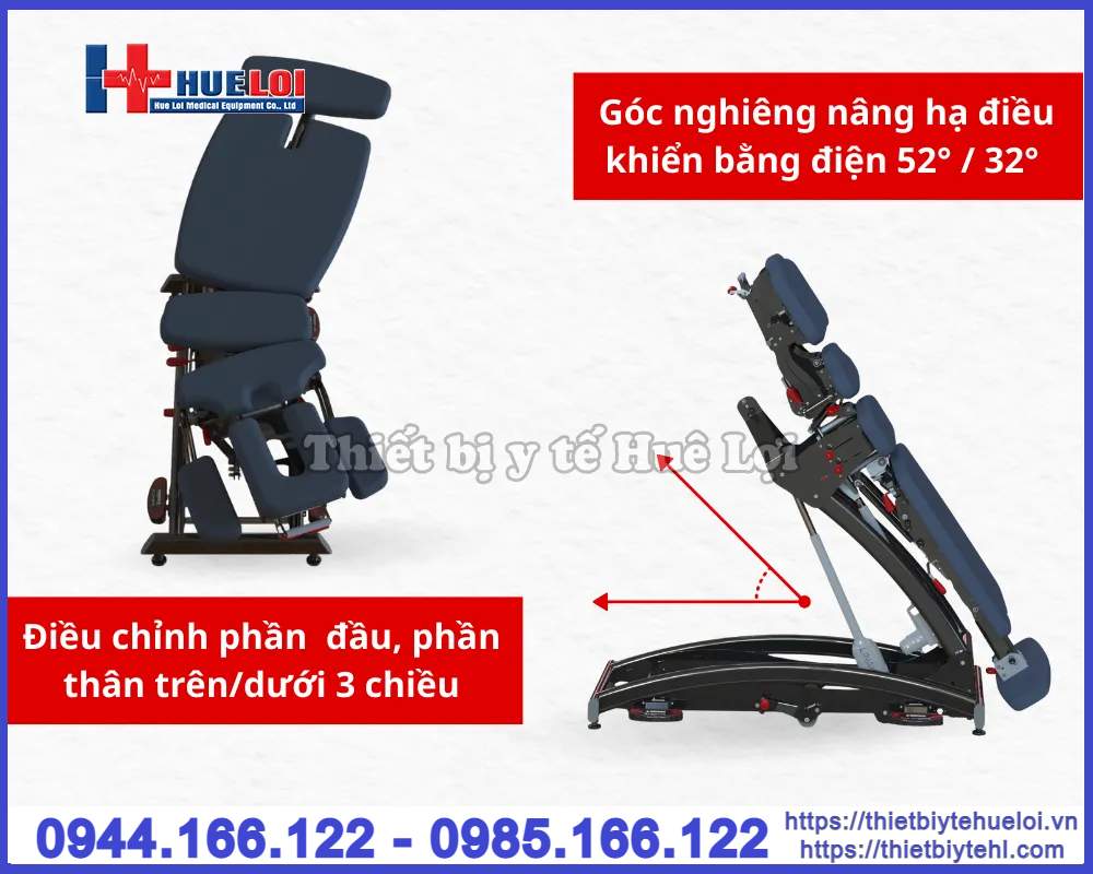 Giường tác động cột sống cao cấp chiropractic - Giường nắn chỉnh cột sống
