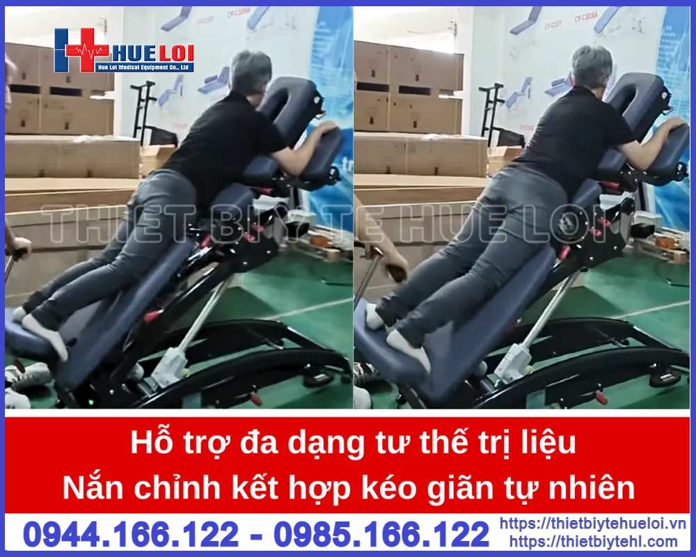 Giường tác động cột sống cao cấp chiropractic - Giường nắn chỉnh cột sống