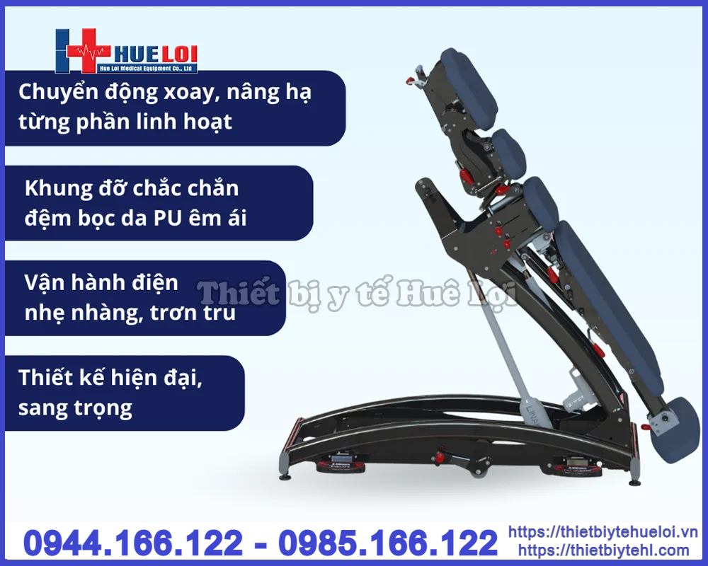 Giường tác động cột sống cao cấp chiropractic - Giường nắn chỉnh cột sống