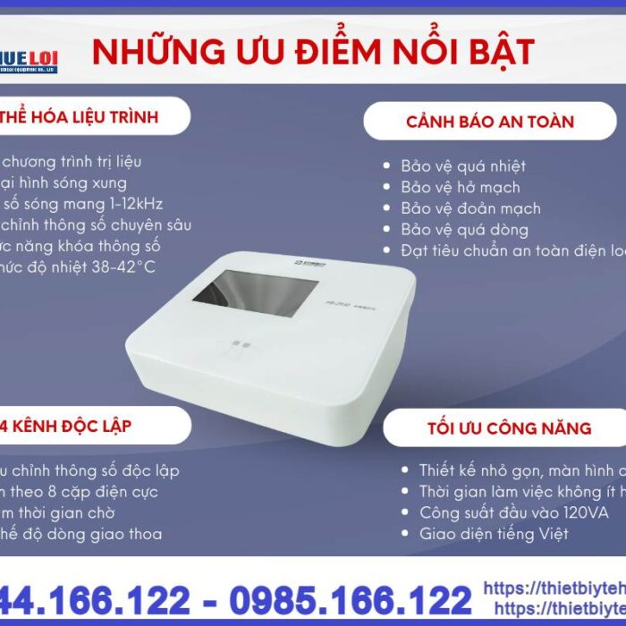 Máy điện xung trung tần 4 kênh ZP30