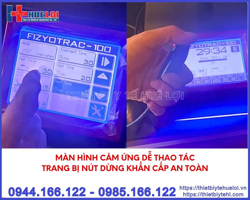 Máy kéo giãn cột sống FIZYOTRAC-100
