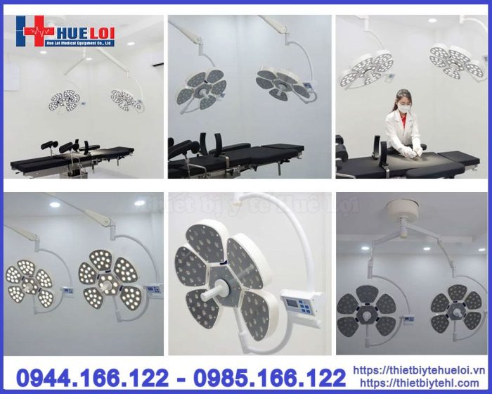 Đèn phẫu thuật treo trần 2 nhánh LED cao cấp 5-5
