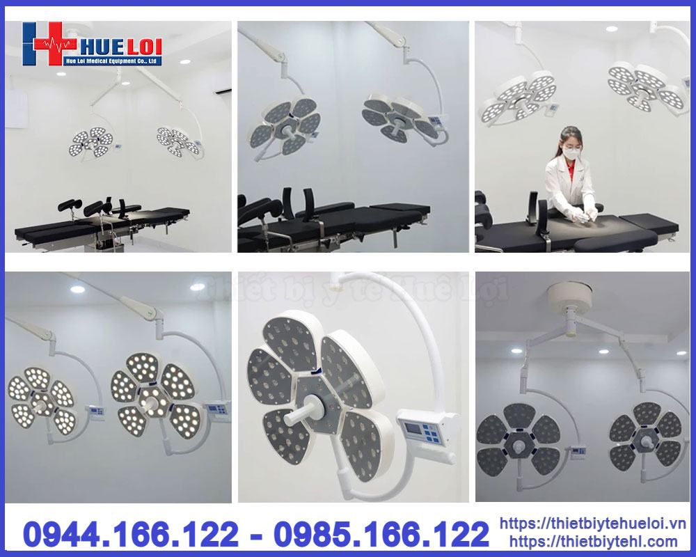 Đèn phẫu thuật treo trần 2 nhánh LED cao cấp 5-5