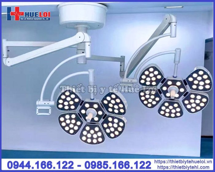 Đèn phẫu thuật treo trần 2 nhánh LED cao cấp 5-5