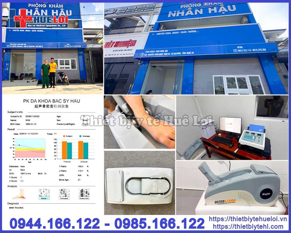 Máy đo loãng xương gót chân bằng sóng siêu âm OSTEOKJ3000