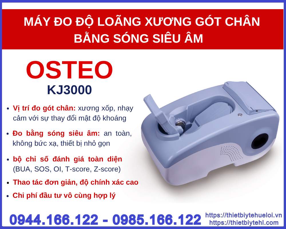 Máy đo loãng xương gót chân bằng sóng siêu âm OSTEOKJ3000