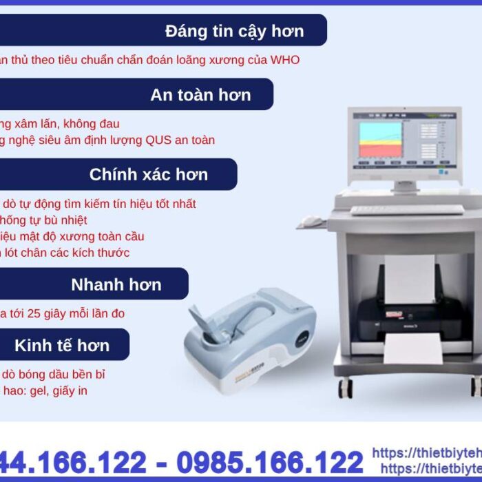 Máy đo loãng xương gót chân bằng sóng siêu âm OSTEOKJ3000